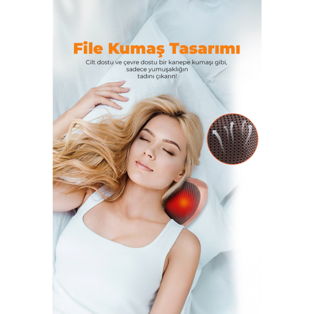 Carhome Boyun Yoğurmalı ve Isıtmalı Masaj Yastığı