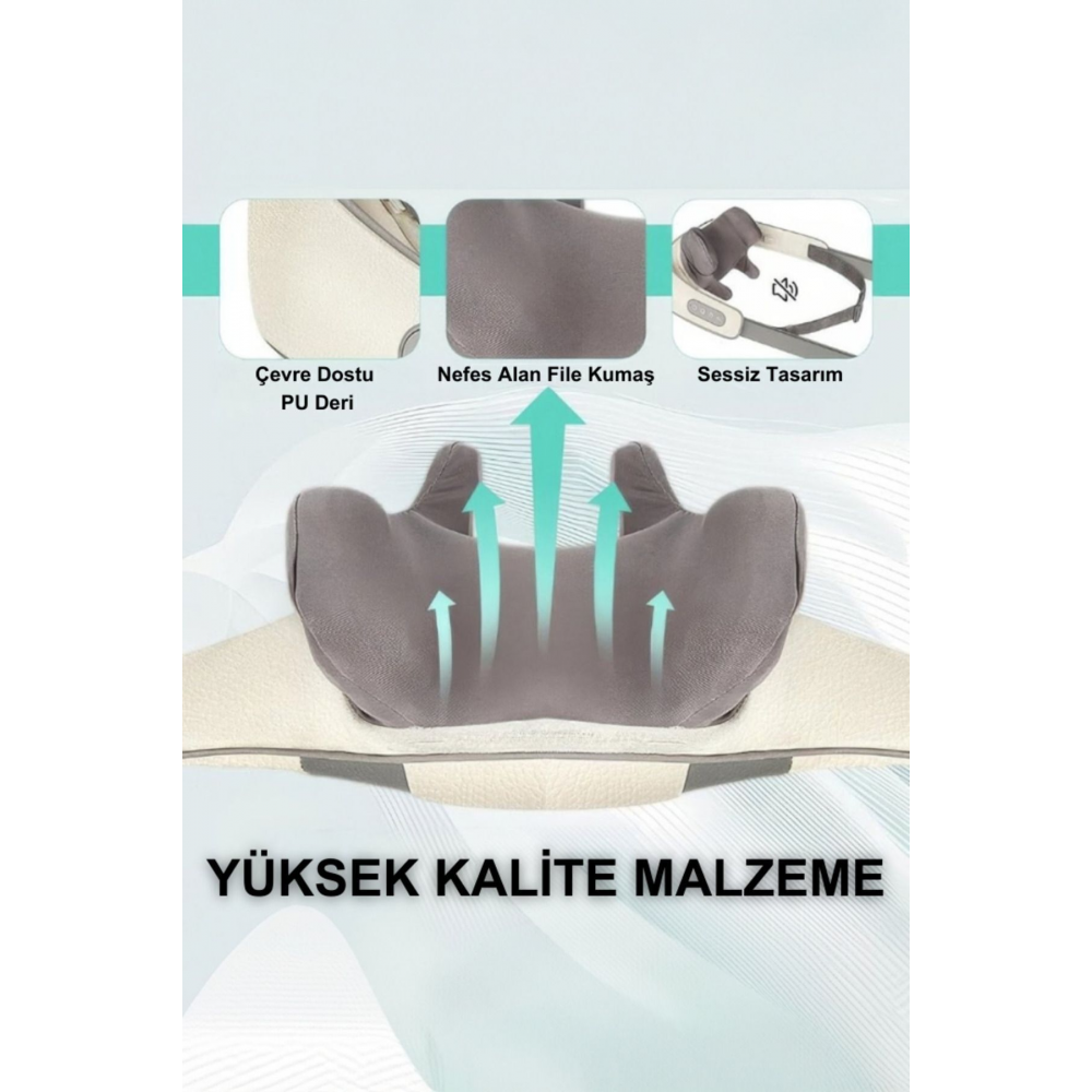 Isıtmalı Ovmalı Boyun Omuz Bel Bacak Masaj Aleti; Insan Eli Yoğurma Hissi Veren Masaj Cihazı