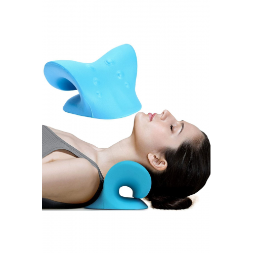 Oval Boyun Düzleşmesi Yastığı Omuz Sedyesi Gevşetici Traksiyon Cihazı Yastık Servikal Düzeltici