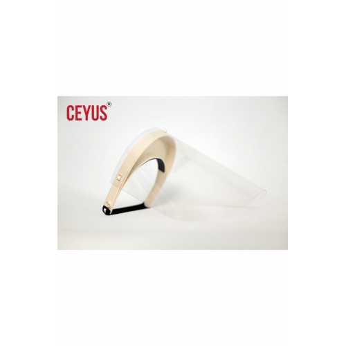 Yüz Koruyucu Siperlik, Medikal, Krem Renk, Açı Ayarlı Siper Anti Fog,