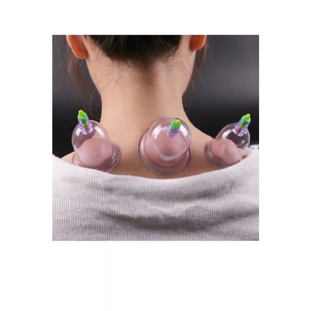 27'li Canlandırıcı Selülit Ve Çatlak Giderici Kupa Çekme Vakumlu Masaj Aleti - Hacamat Seti