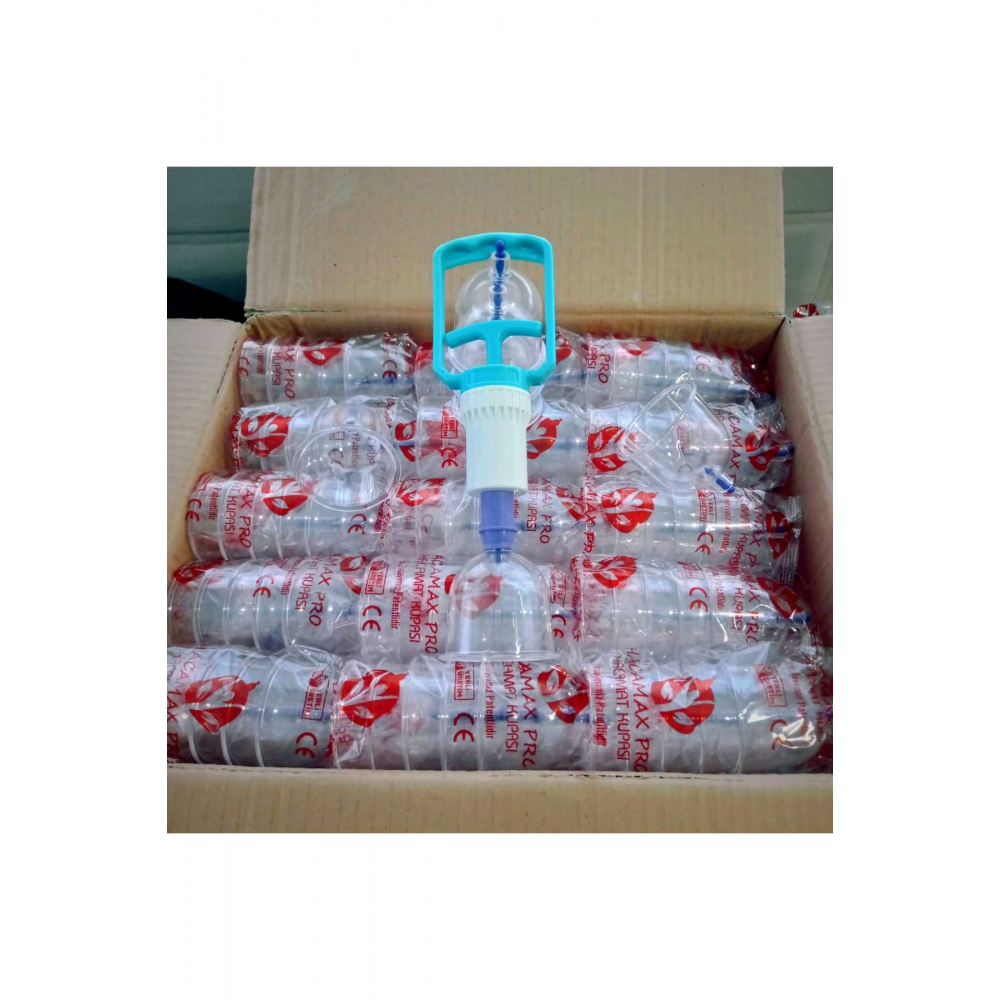 50 Adet 6 Numara Hacamat & Masaj Kupası 1 Adet Pompa Hediyeli