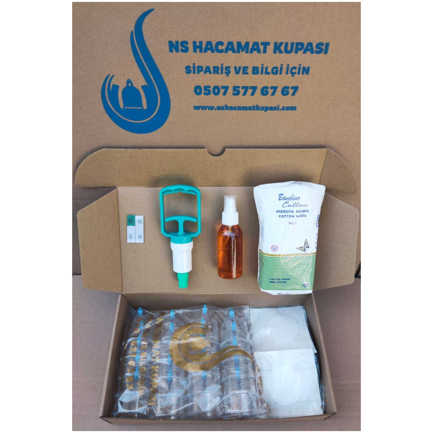 Hacamat Kupası Full Set & 6 Cm Hacamat Takımı