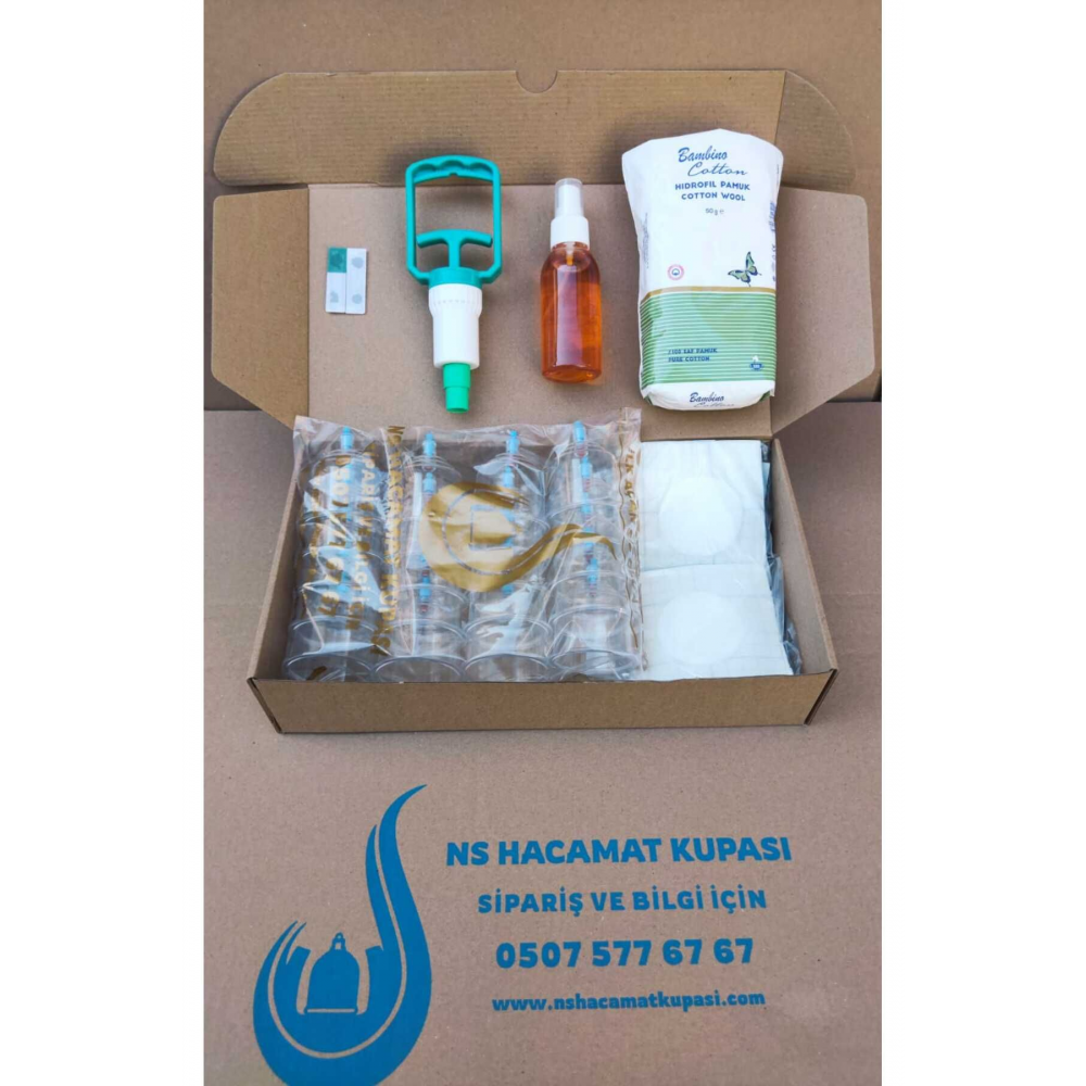 Hacamat Kupası Full Set & 6 Cm Hacamat Takımı