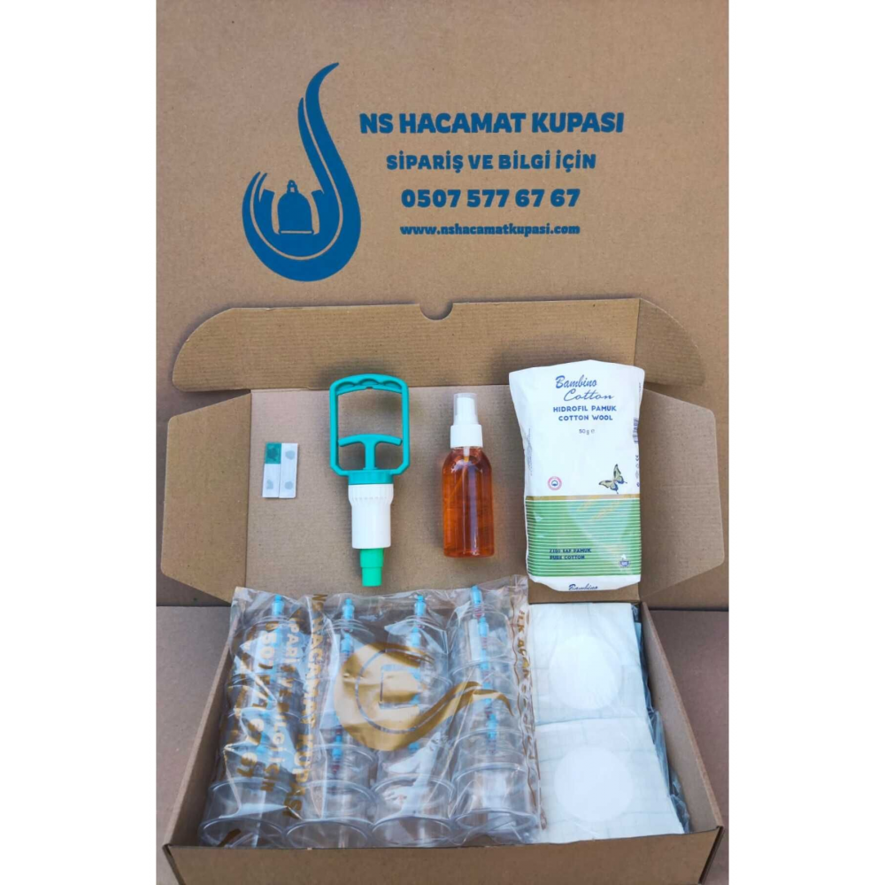 Hacamat Kupası Full Set & 6 Cm Hacamat Takımı