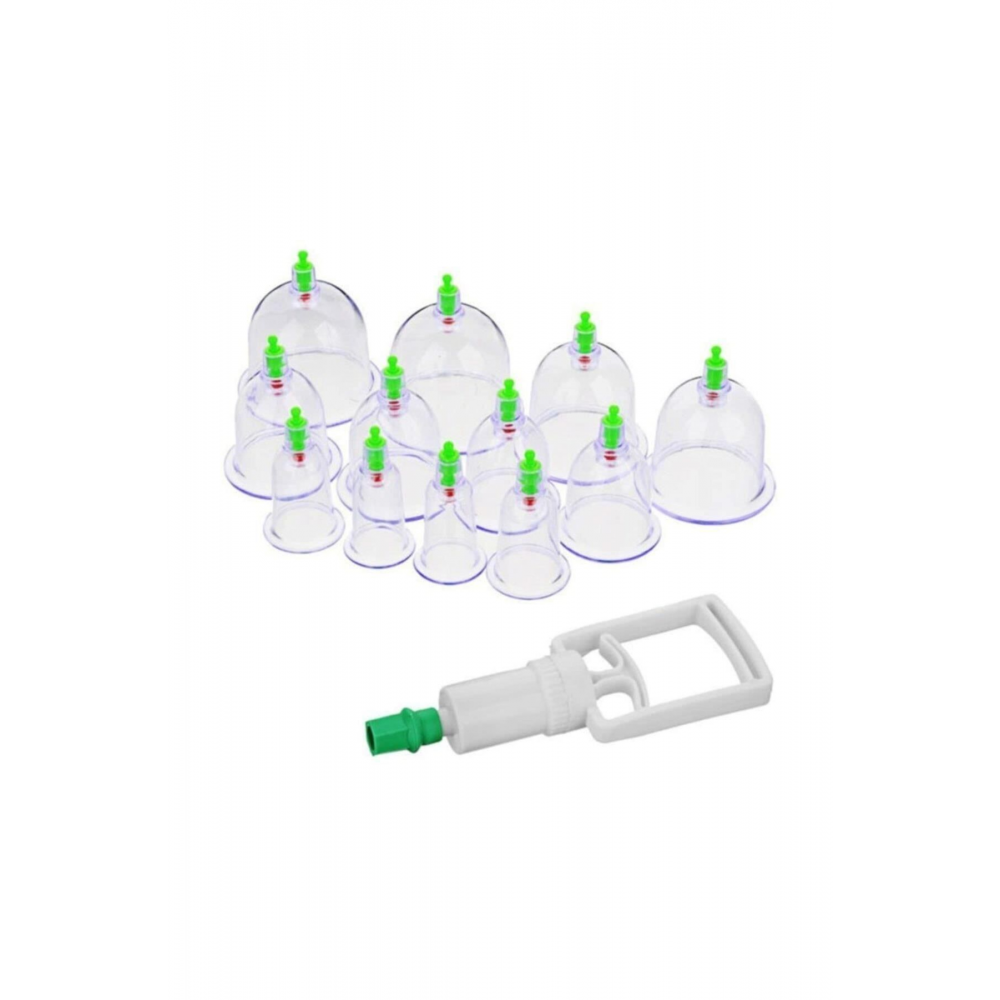 Vakumlu Bardak Kupa Çekme Seti Hacemat 12 Li Set