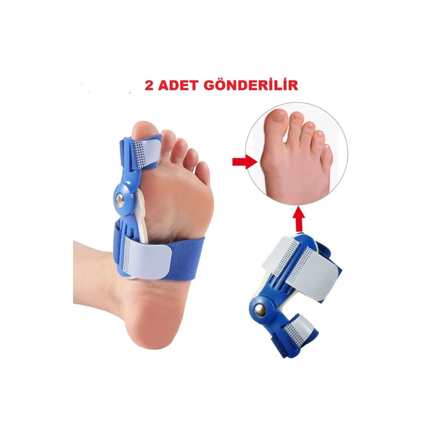 Halluks Valgus Gece Ateli Düzeltici Ayak Baş Parmak Kemik Çıkıntısı Düzenleyici Aparat Atel