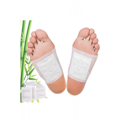 Kinoki Detox Ayak Bandı Toksin Ayak Bantı Ayak Detoks Bandı Ayak Detoksu 10 Adet Detox Bant