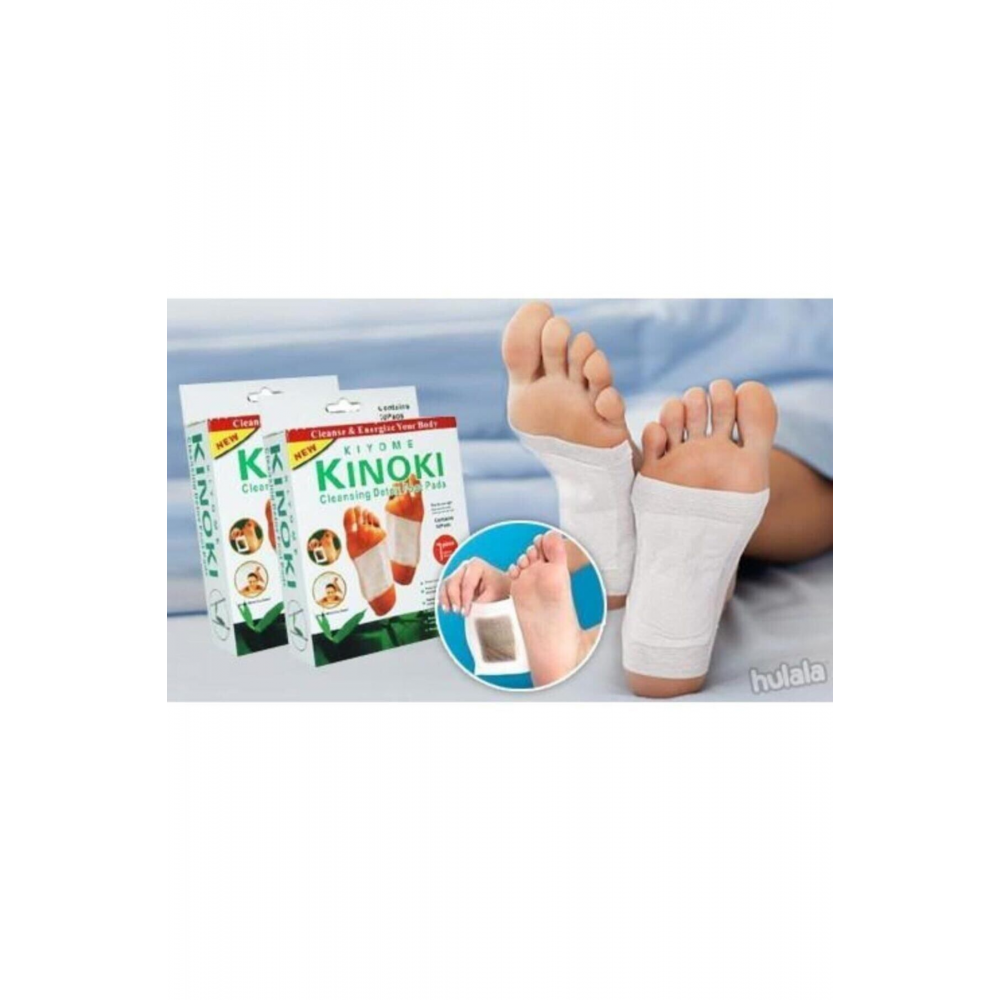Kinoki Detox Ayak Bandı Toksin Ayak Bantı Ayak Detoks Bandı Ayak Detoksu 10 Adet Detox Bant