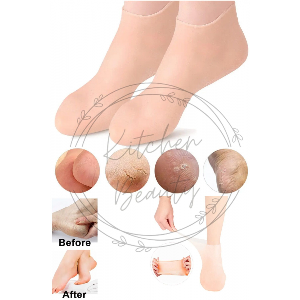 Silikon Ayak Bakım Çorabı Nemlendirici Jel Çorap Çatlak Önleyici Ölü Deri Atıcı Çorap Ayak Bakımı