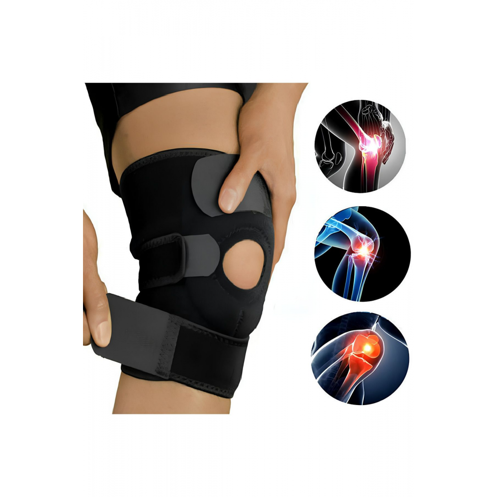 Patella Ve Ligament Destekli Dizlik - Menisküs Ağrıları Için - Fleksible Balenli Dizlik - Yaylı