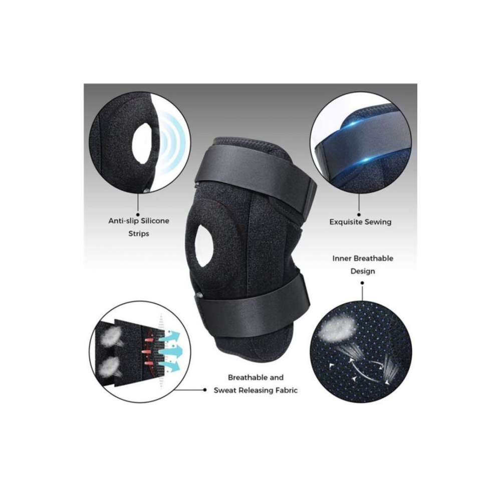 Patella Ve Ligament Destekli Dizlik - Menisküs Ağrıları Için - Fleksible Balenli Dizlik - Yaylı