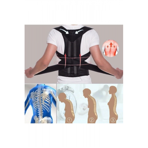Balenli Dik Duruş Korsesi Kamburluk Önleyici Ortopedik Korse Sırt Omuz Bel Destekleyici