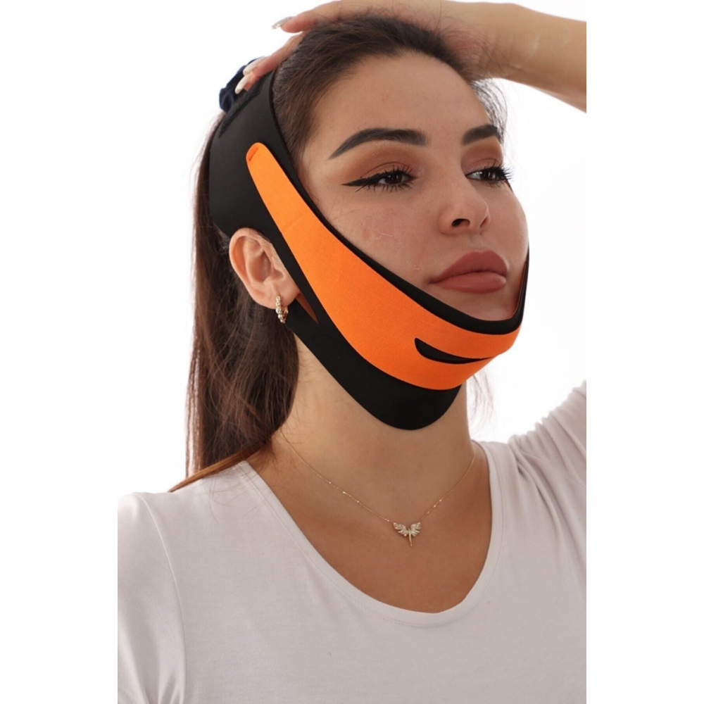 Çene Bandıyüz Sıkılaştırıcı Çene Maskesi Gıdı Çene Yüz Germe Maskesi V Şeklinde Yüz Maske