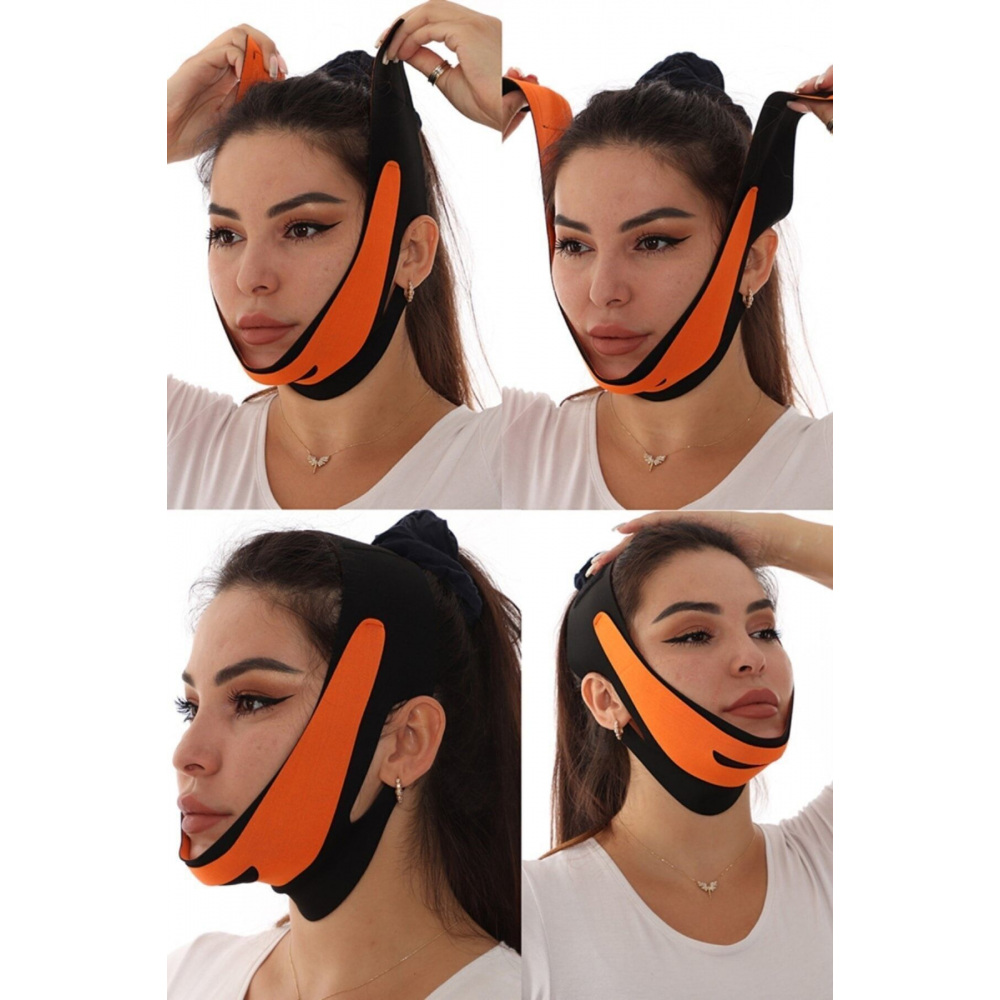 Çene Bandıyüz Sıkılaştırıcı Çene Maskesi Gıdı Çene Yüz Germe Maskesi V Şeklinde Yüz Maske