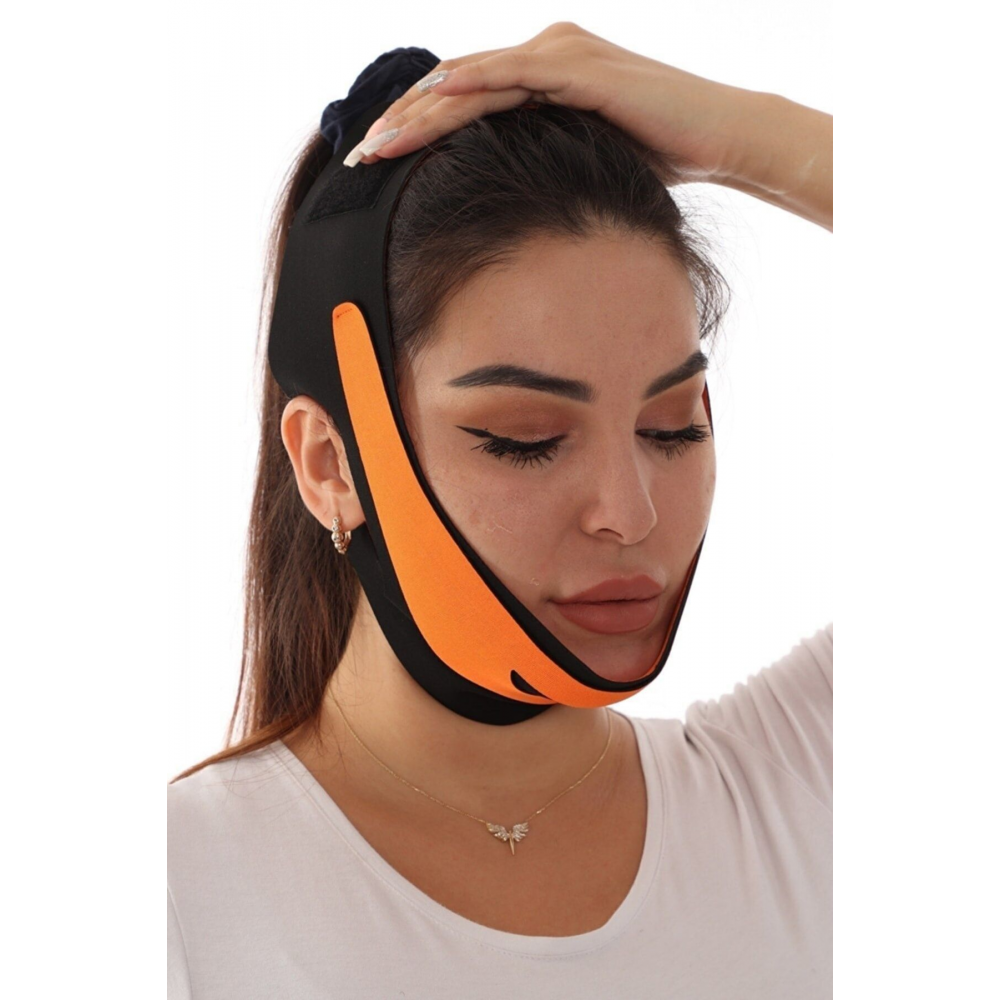 Çene Bandıyüz Sıkılaştırıcı Çene Maskesi Gıdı Çene Yüz Germe Maskesi V Şeklinde Yüz Maske
