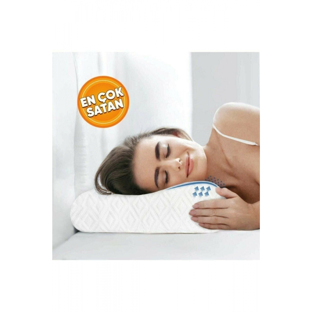 Medikal Ortopedik Visco Boyun Destekli Ergonomik Yastık 35*50*10