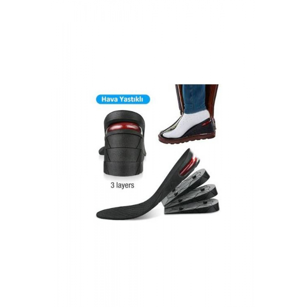 Hava Yastıklı 7 Cm Tam Boy Tabanlık Gizli Topuk Uzatıcı
