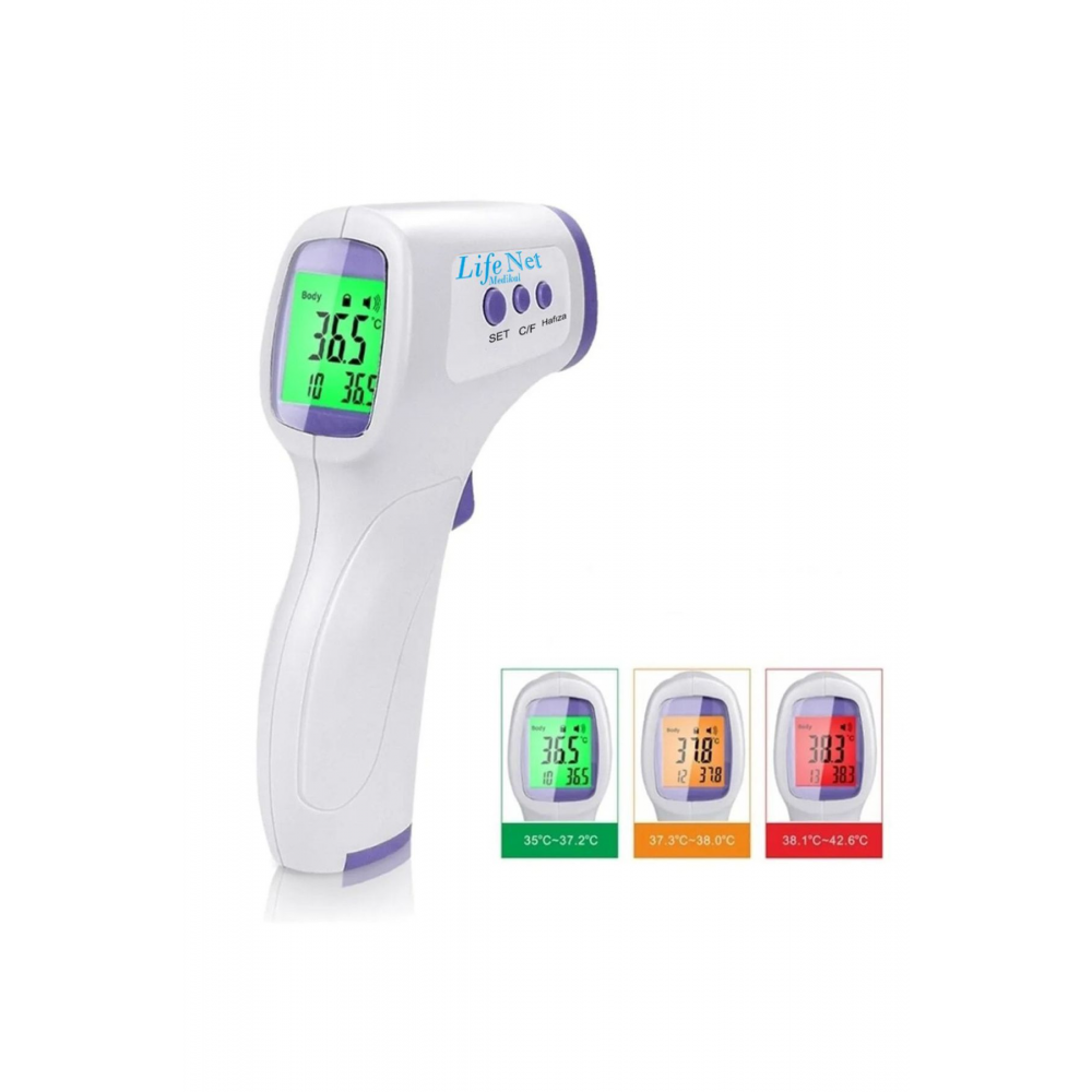 Temassız Ateş Ölçer Kızıl Ötesi Vücut Ve Alından Termometre Ja-11c