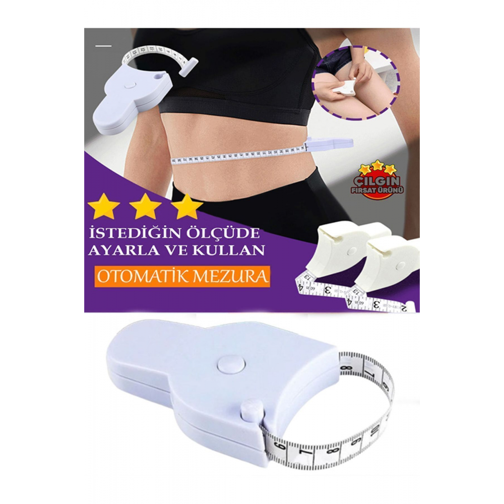 Sporcu Baş Ve Vücut, Kafa Çevresi Ölçüm Aleti Bel Ölçme Metresi Mezura Terzi Ölçüm Aleti