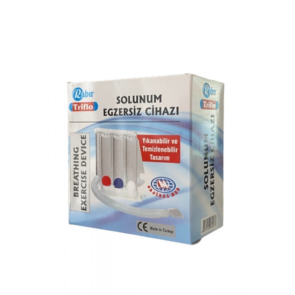 Triflo Solunum Egzersiz Cihazı 3 Top Üfleme Topu Nefes Egzersizi