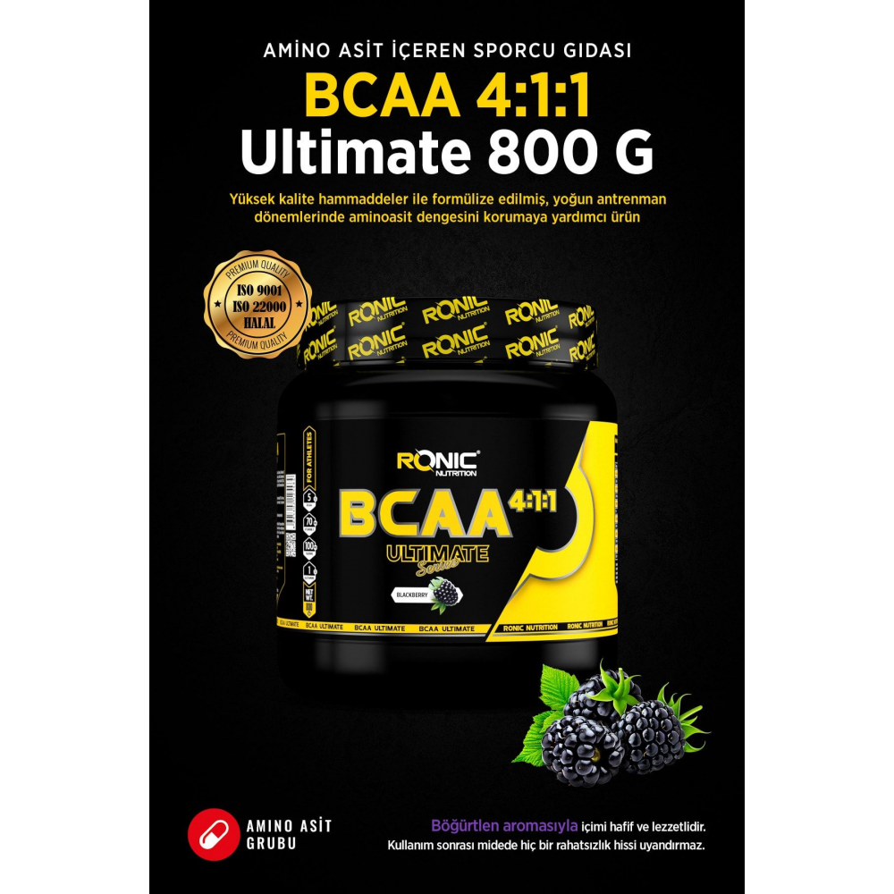 Bcaa Ultimate 4.1.1 800 G (BÖĞÜRTLEN AROMALI)