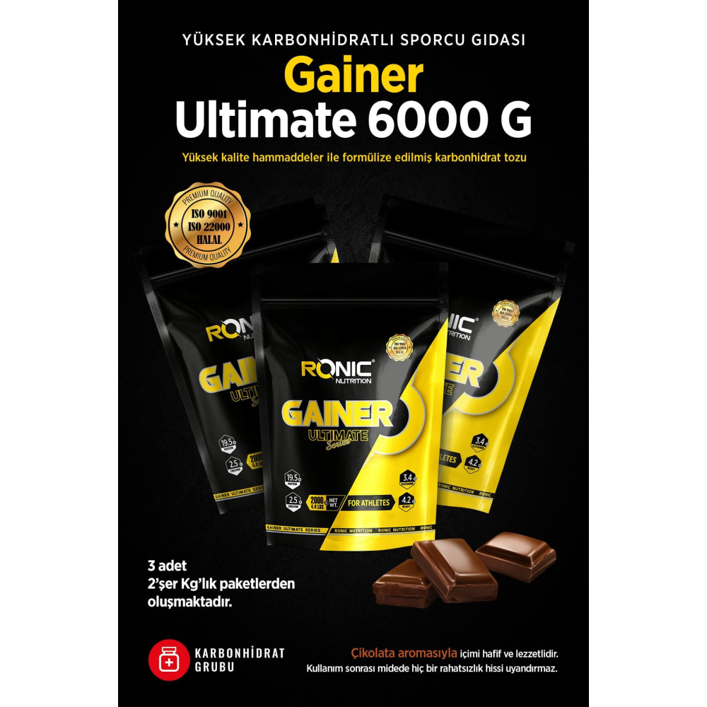 Gainer Mass Ultimate 6000 gr Karbonhidrat Tozu