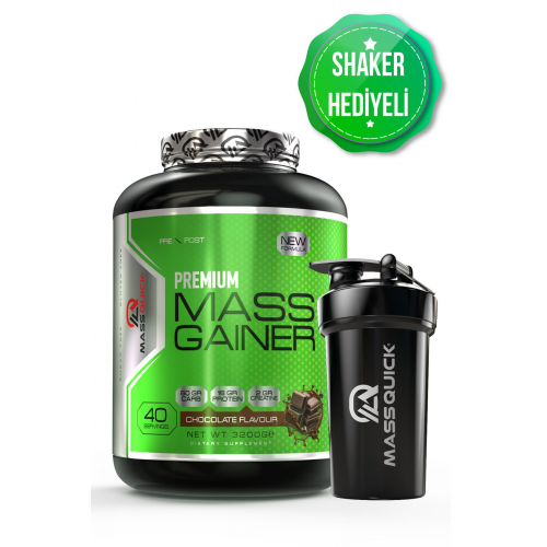 Mass Gainer Çikolata Aromalı Karbonhidrat Tozu 3200gr 40 Servis