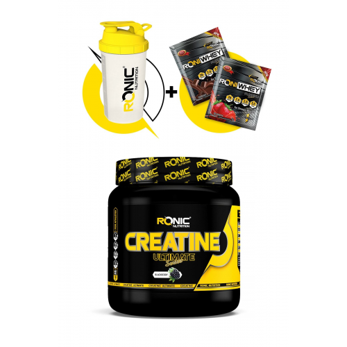 Creatine Ultimate 700 G (BÖĞÜRTLEN AROMALI) Shaker Ve 2 Adet Tek Kullanımlık Whey Hediye