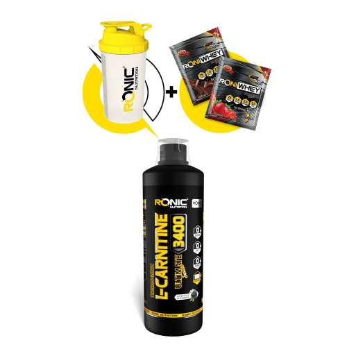 L-Carnitine 3400 Ultimate Thermogenic 1000 ml Böğürtlen Aromalı Yağ Yakıcı+Shaker