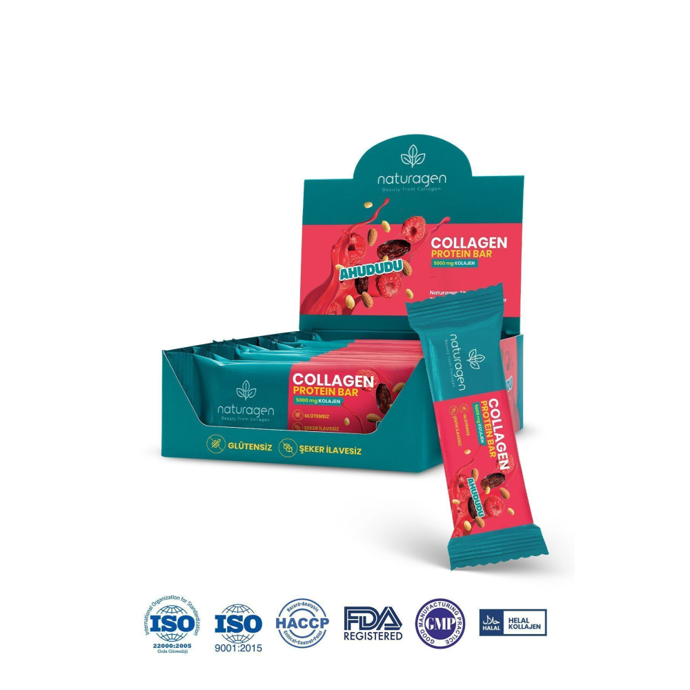 Glutensiz Protein Bar 5.000 Mg Saf Kolajenli 12 Adet
