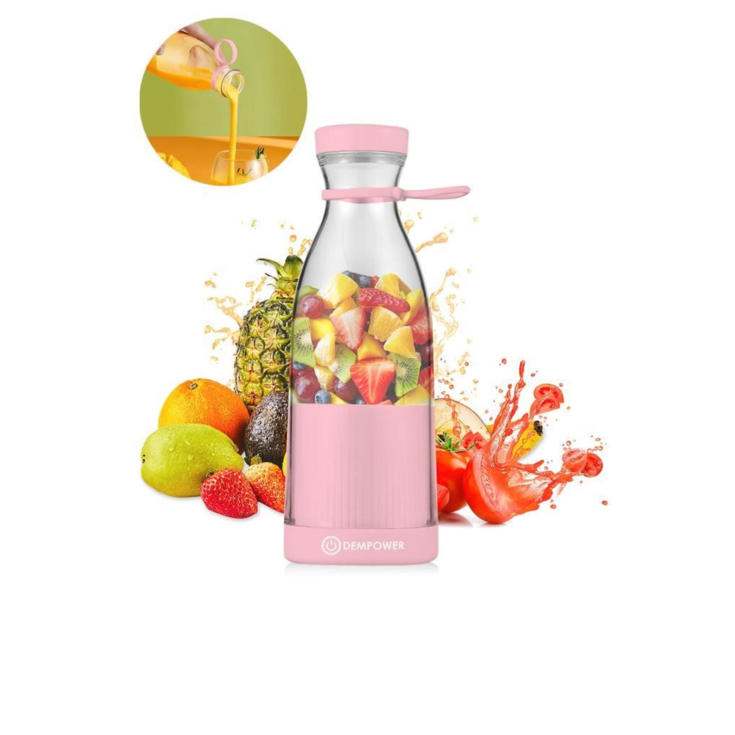 Şık Tasarımlı Şişe Shaker 420ml Pembe