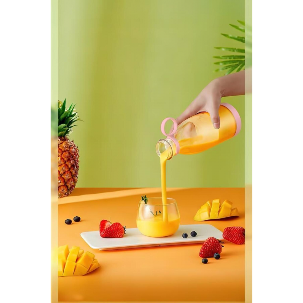 Şık Tasarımlı Şişe Shaker 420ml Pembe