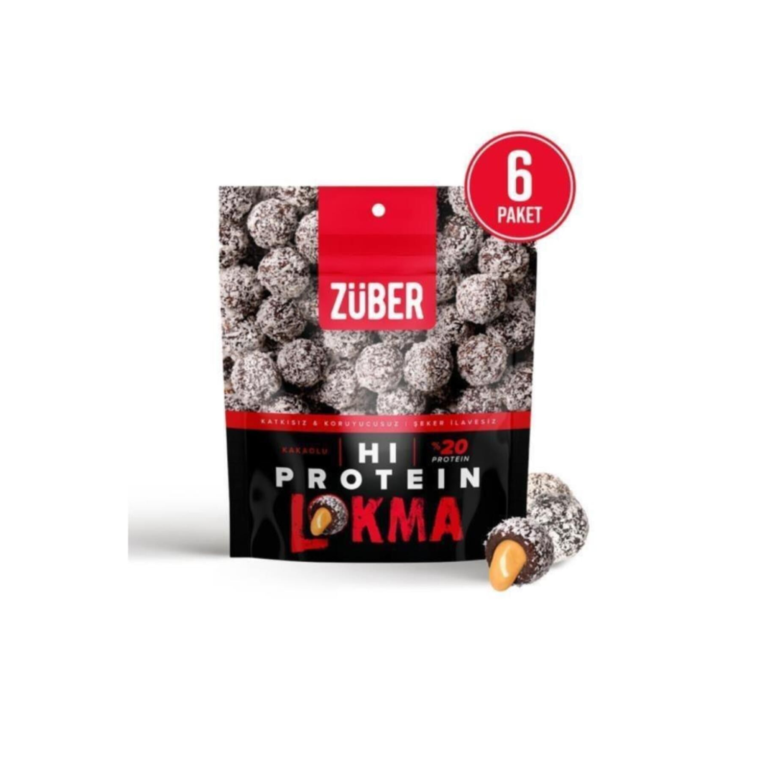 Hi Protein Lokma Kakaolu, 84g X 6 Paket