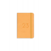 Matt Notebook 2023 Yılı Lastikli Günlük Cep Ajandası 12 Aylık Sarı