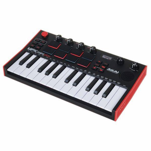 AKAI Professional MPK Mini Play MK3 - MIDI klavye kontrol cihazı, entegre hoparlör ve sesler, dinamik klavye, MPC pedleri ve yazılım